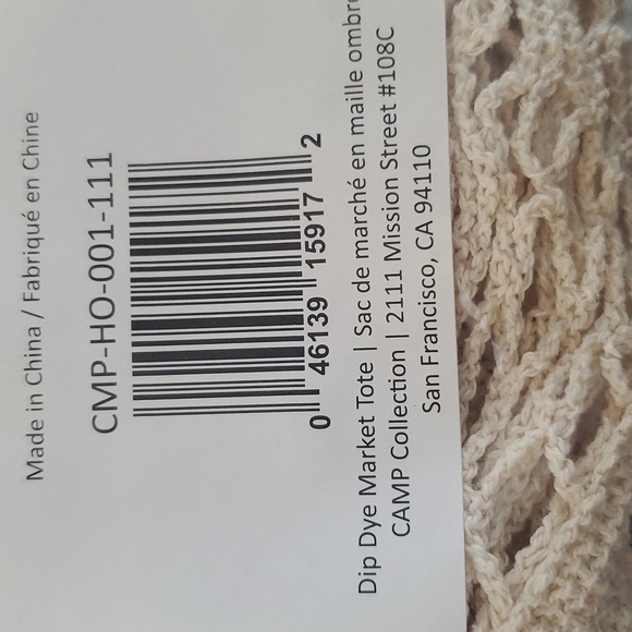 Camp Collection ☆☆ Dip Dye Market Tote☆☆ - Picture 5 of 5